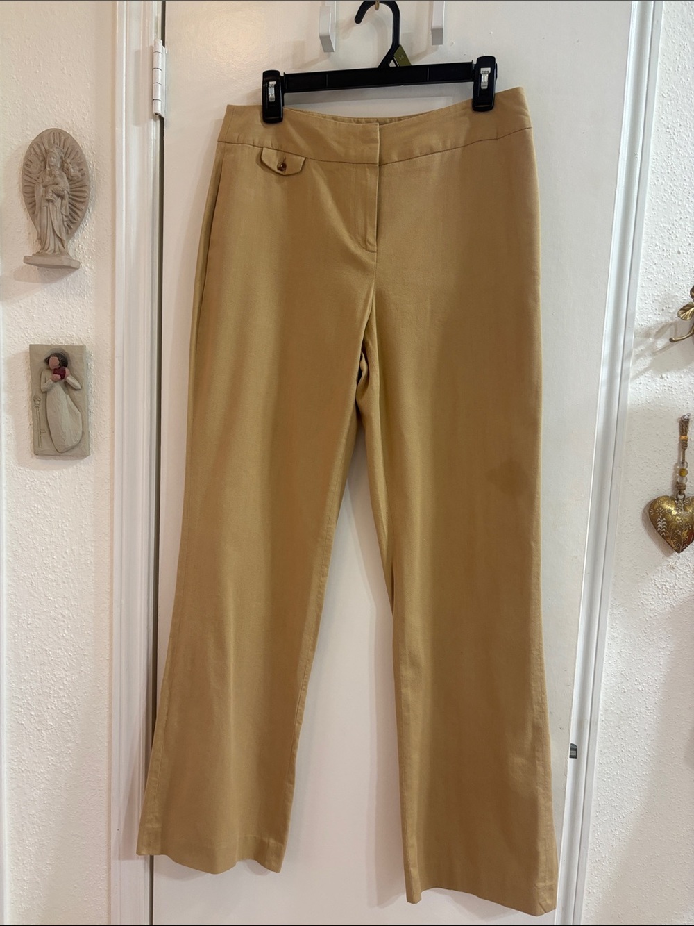 Flared Leg Tan Dress Pants